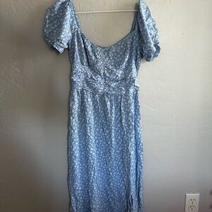 Long blue Hollister dress